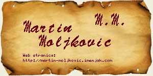 Martin Moljković vizit kartica